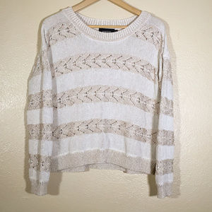 MINKPINK Cream and Gold Sweater